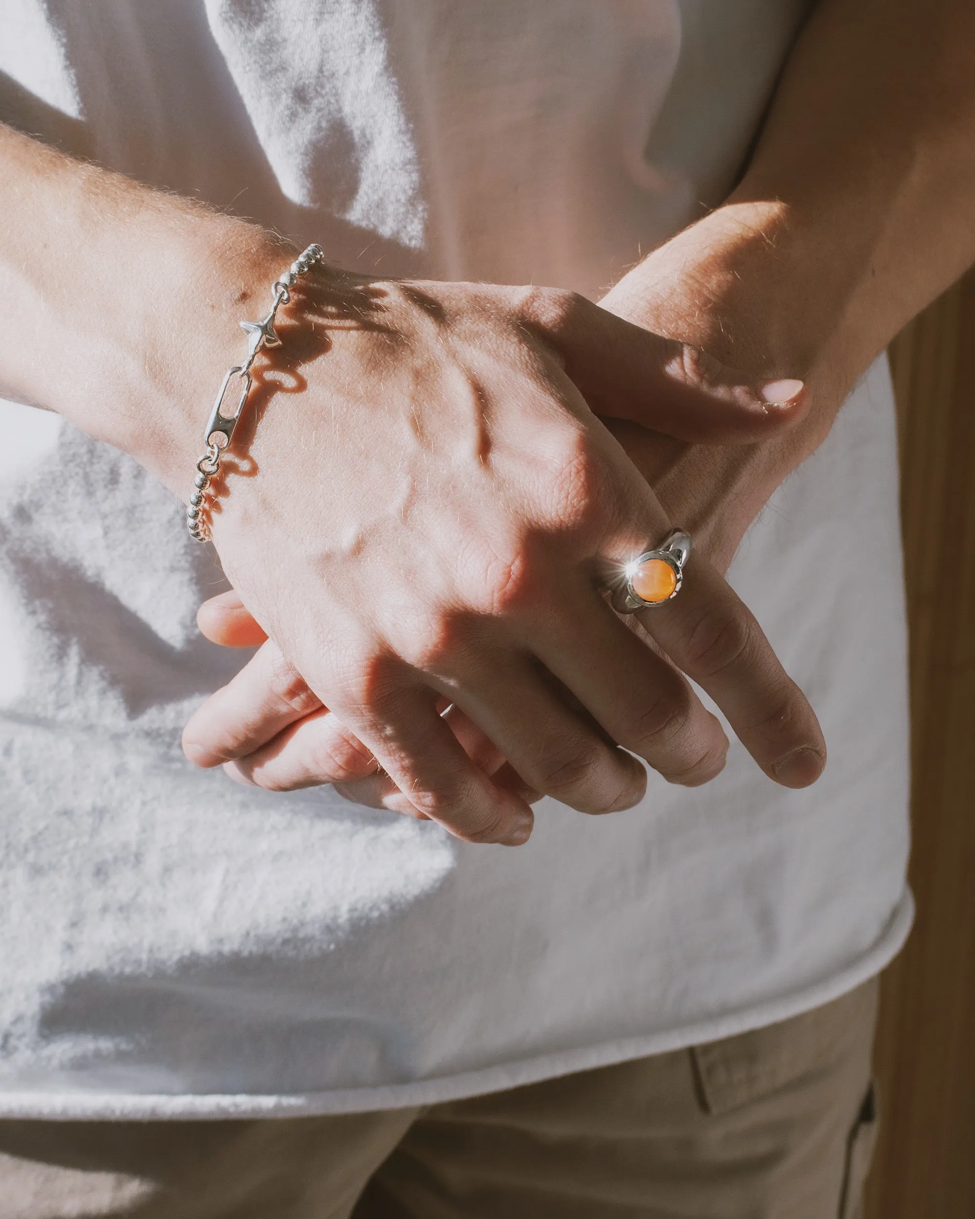 PLANET RING | RED MOONSTONE