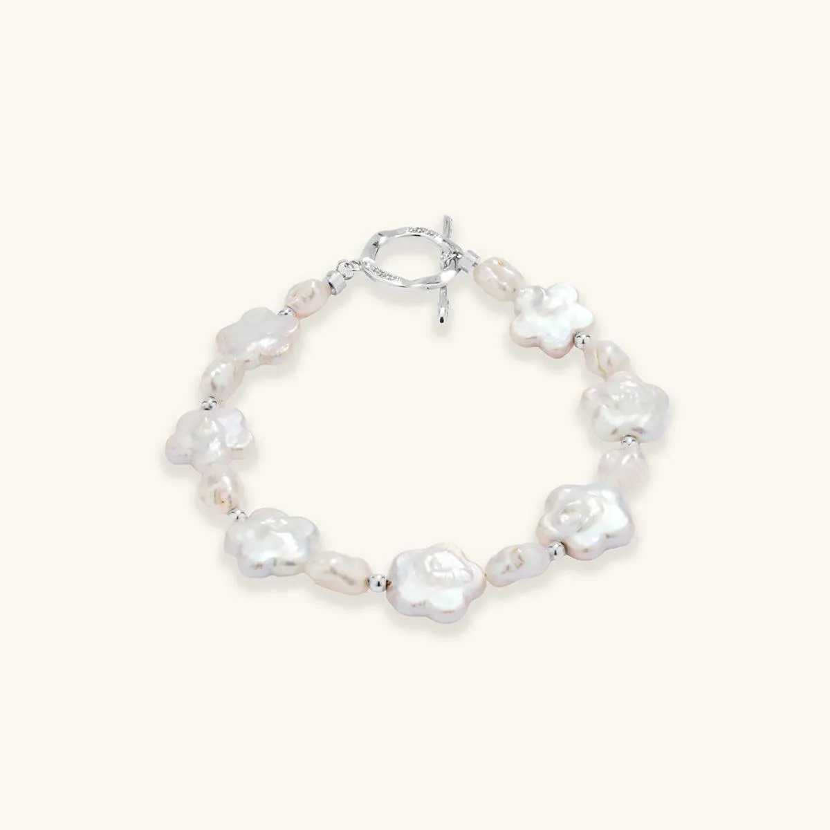 Plum Blossom Baroque Pearl Bracelet