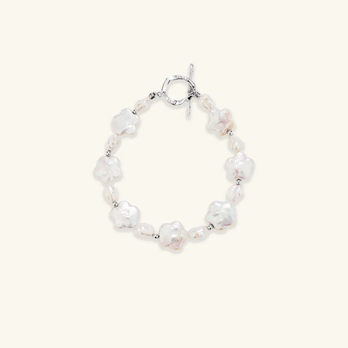 Plum Blossom Baroque Pearl Bracelet