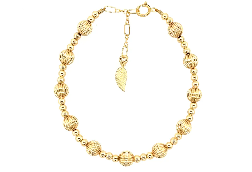 "HOPE" 14k gold-filled beaded bracelet