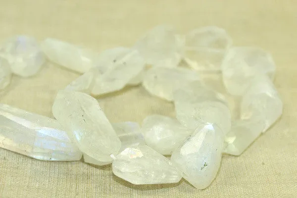 Rainbow Moonstone Faceted Nuggets