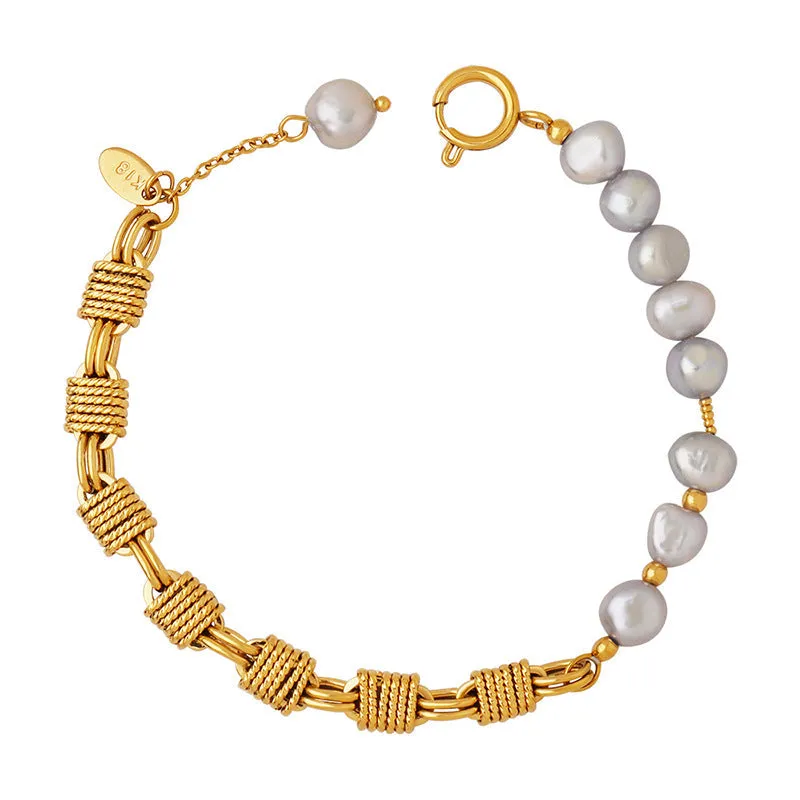 Regalia Gold Pearl Bracelet