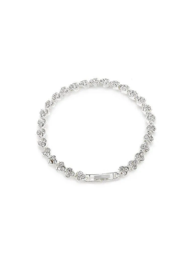 Rhinestone Embellished Chain Bracelet