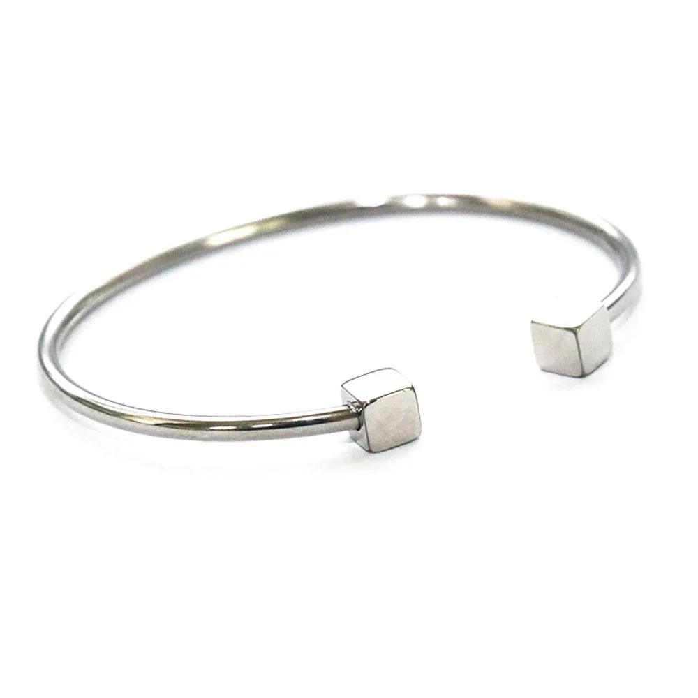 Rhodium Cube bracelet