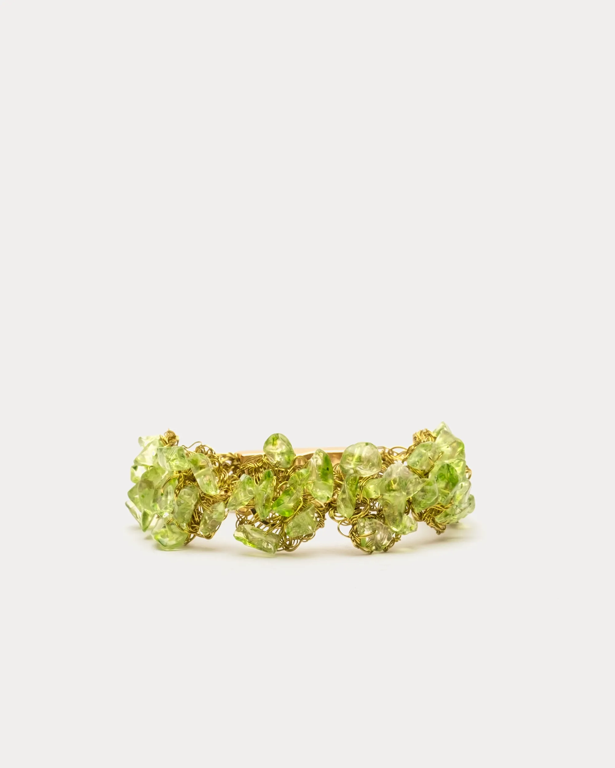 Rocks Cluster Bracelet Green