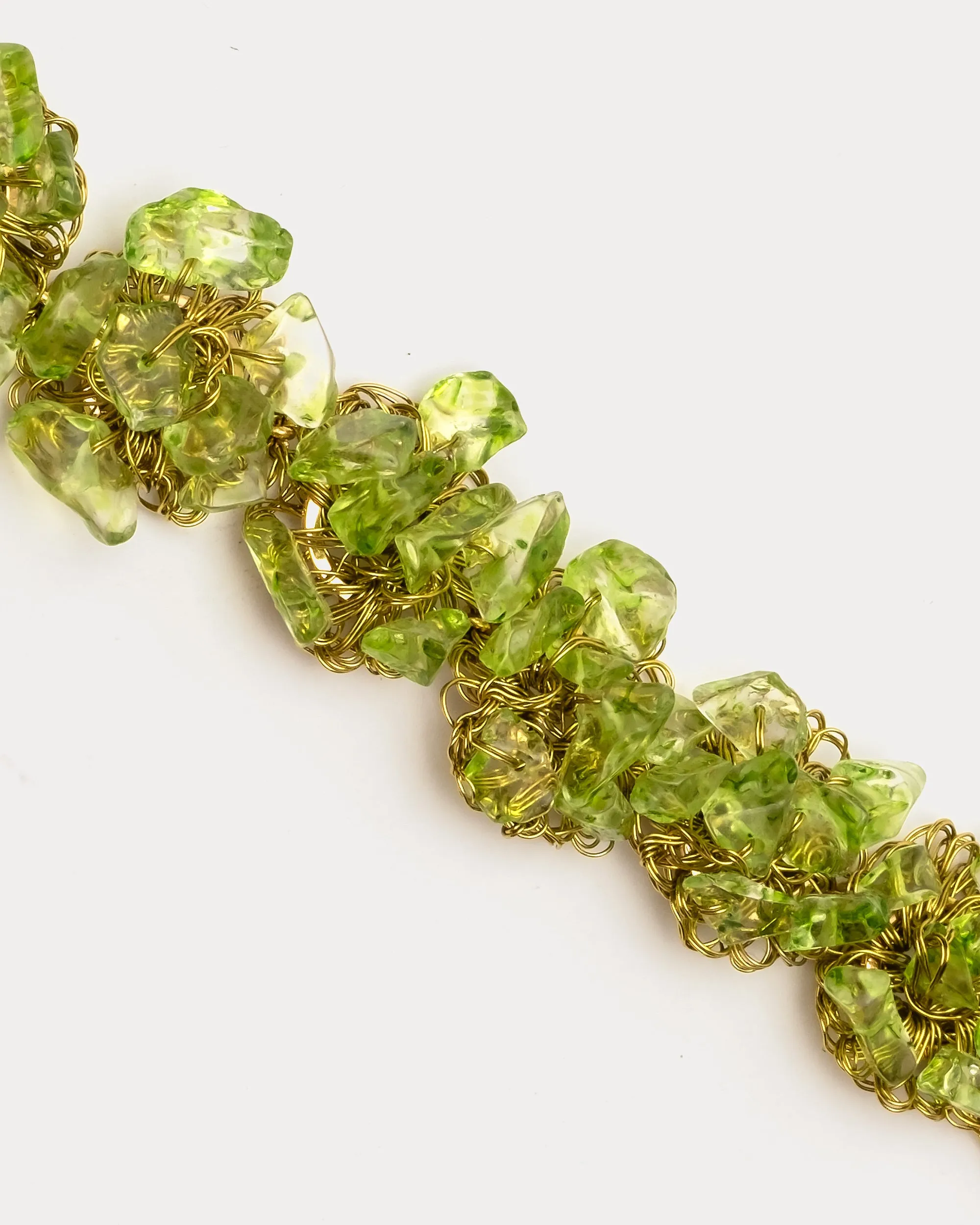 Rocks Cluster Bracelet Green