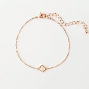 Rose Gold Vanya Eternal Clover Bracelet