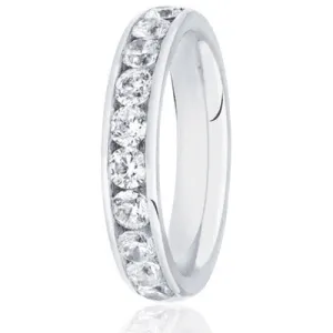 Round Brilliant Cut Channel Set 1.00ct