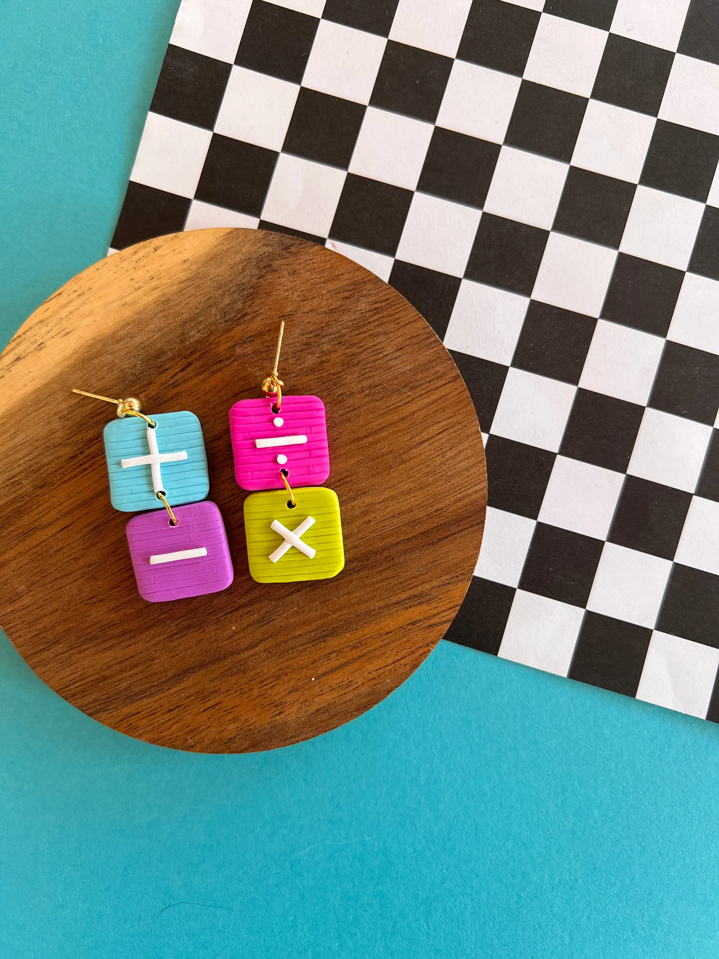 Roxy - Clay Math Earrings