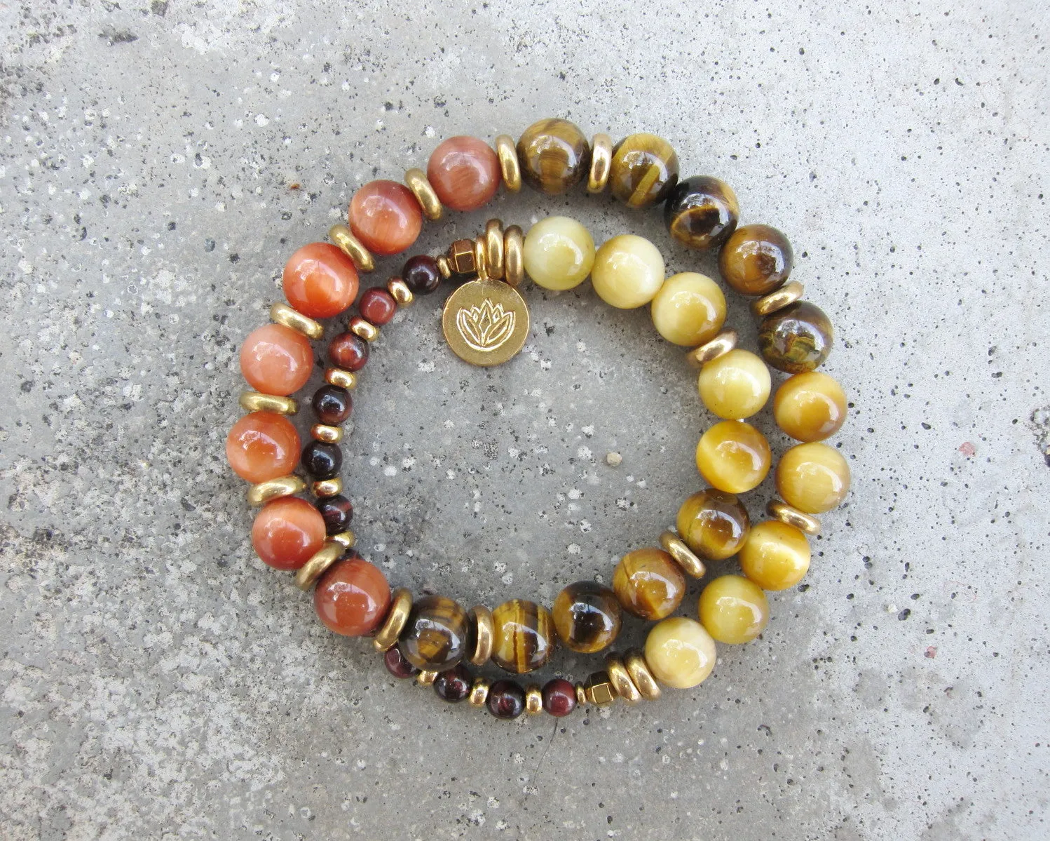 SALE - Manipura Chakra in 27 Beads Mala Bracelet