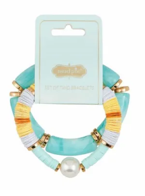 Sequin Bracelet Set- Blue