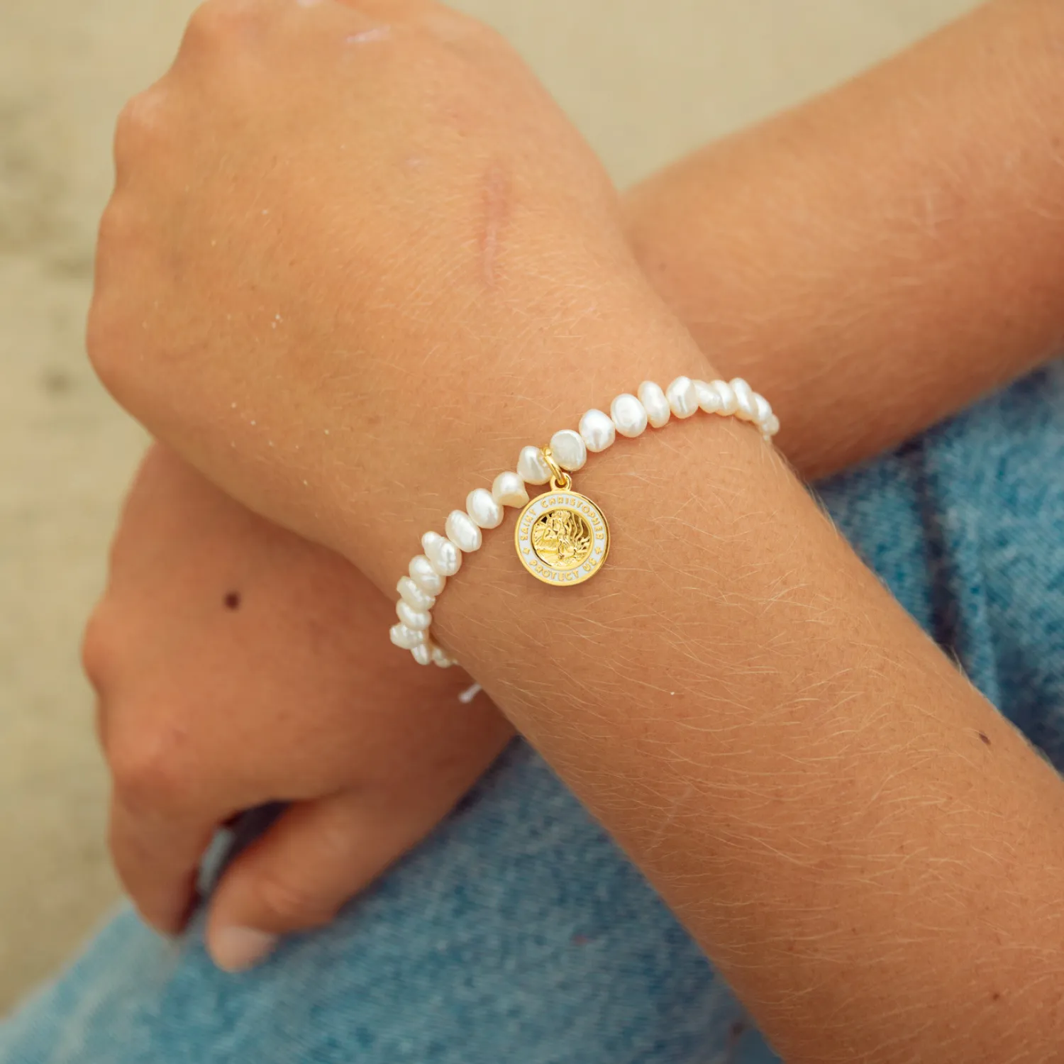 Shoreline Pearl Bracelet - Gold