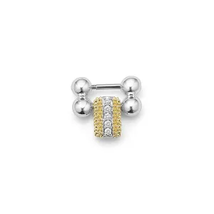 Smart Caviar Two-Tone Diamond Caviar Beaded Link