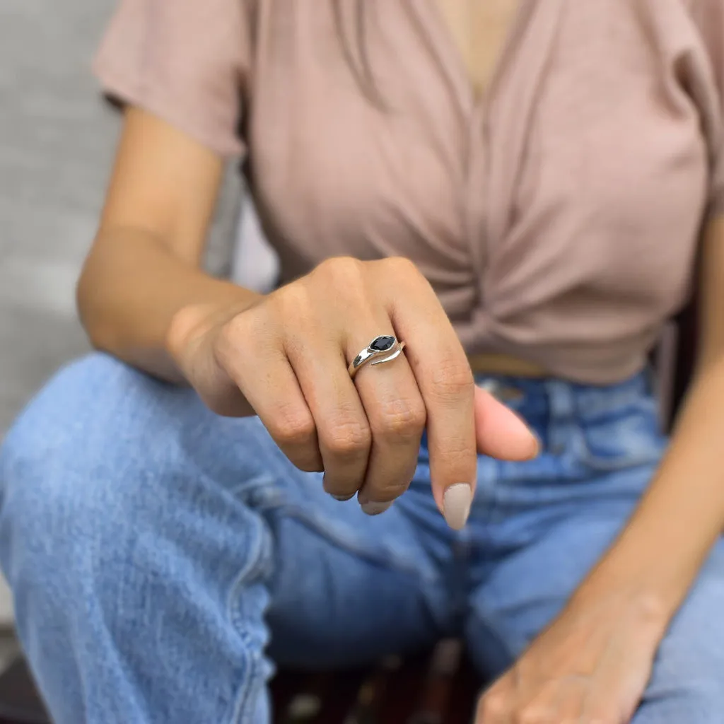 Snake Charmer - Black Onyx Ring