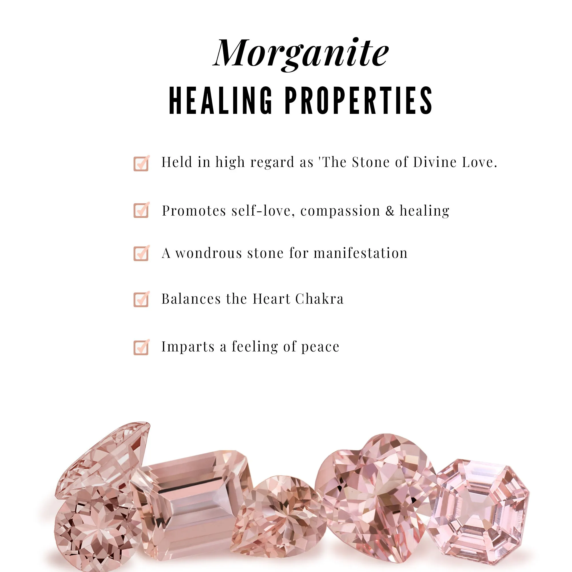 Solitaire Morganite Flower Stud Earrings