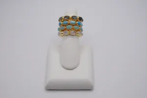 Sterling Silver 18K Gold Plated Rings