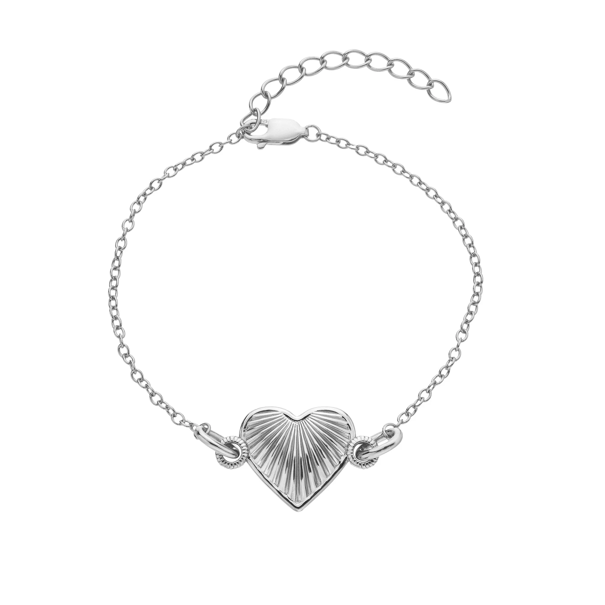 Sterling Silver Essence Heart Bracelet DL696