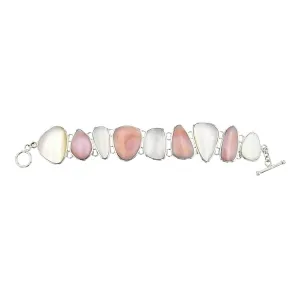 Sterling Silver Mother of Pearl Toggle Bracelet