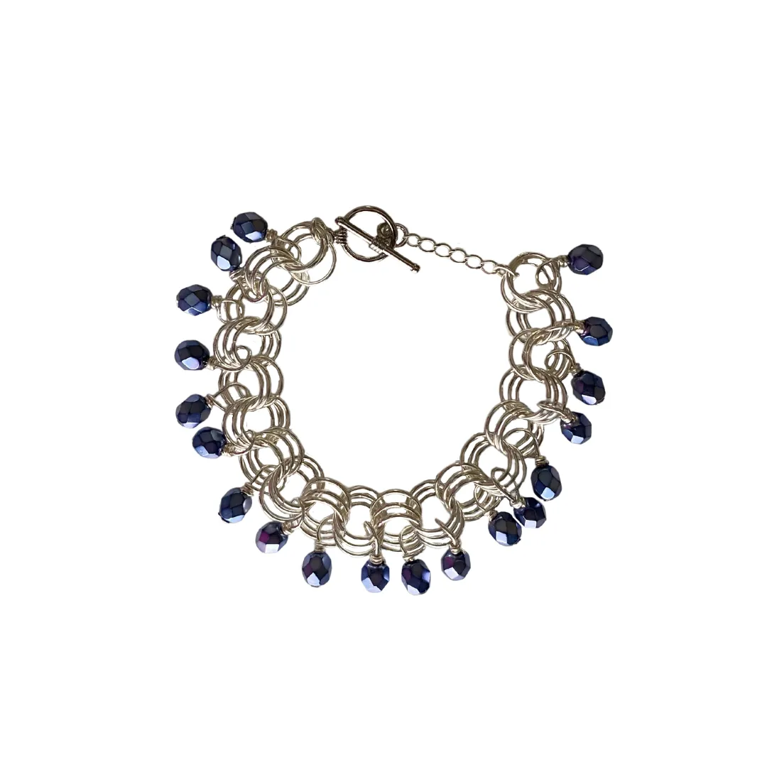 The Donna Bracelet in Dark Blue