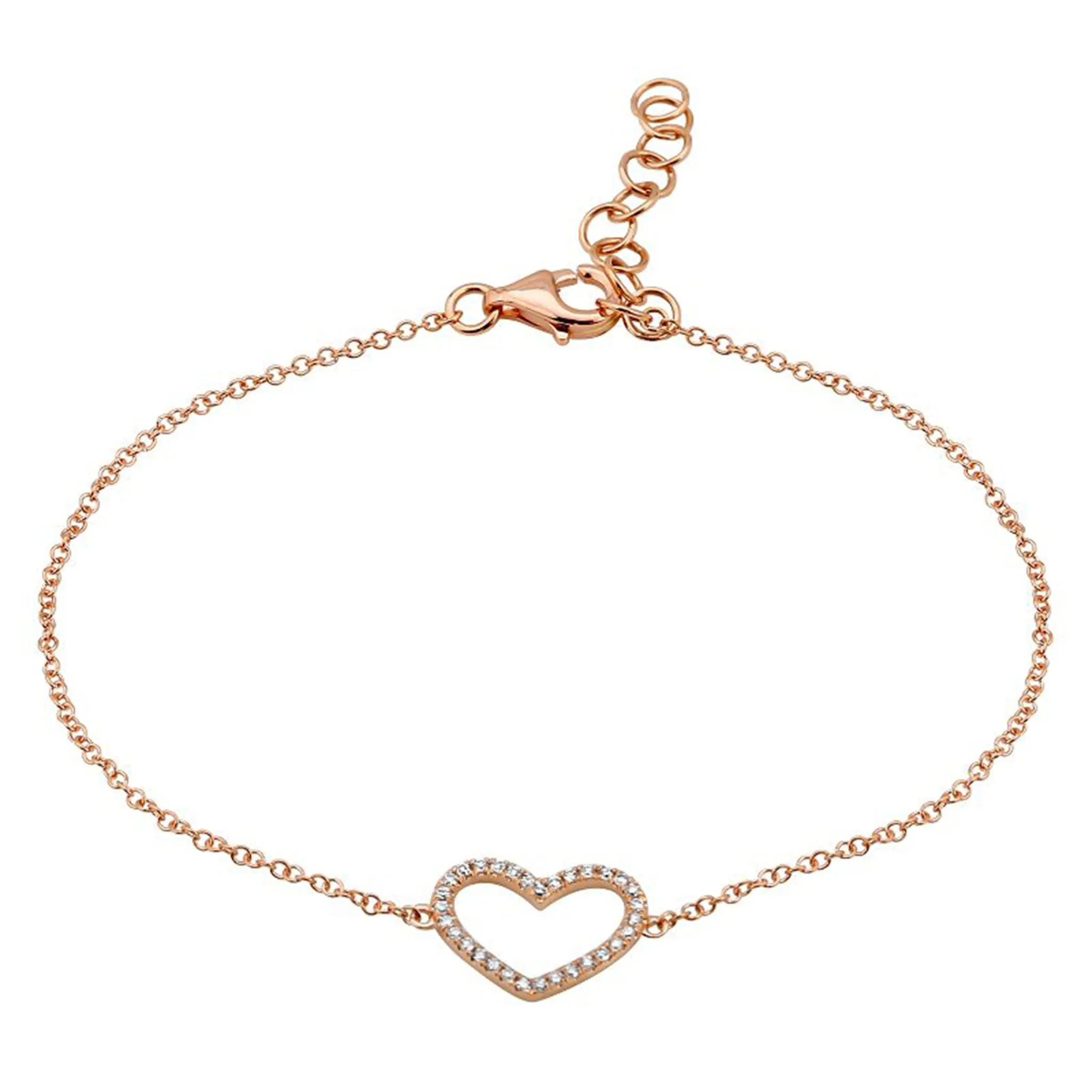 The Jill Diamond Heart Bracelet