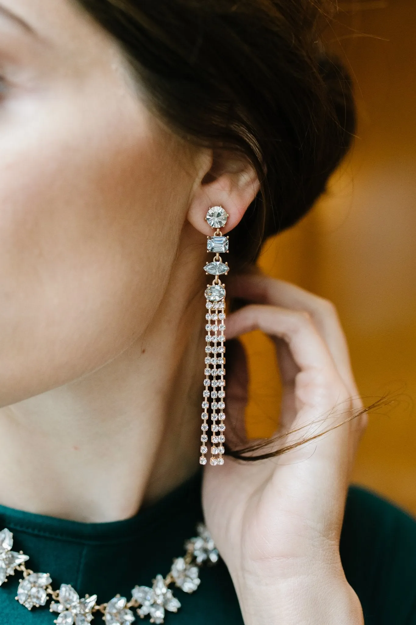 Tiered Tassel Drop Earrings