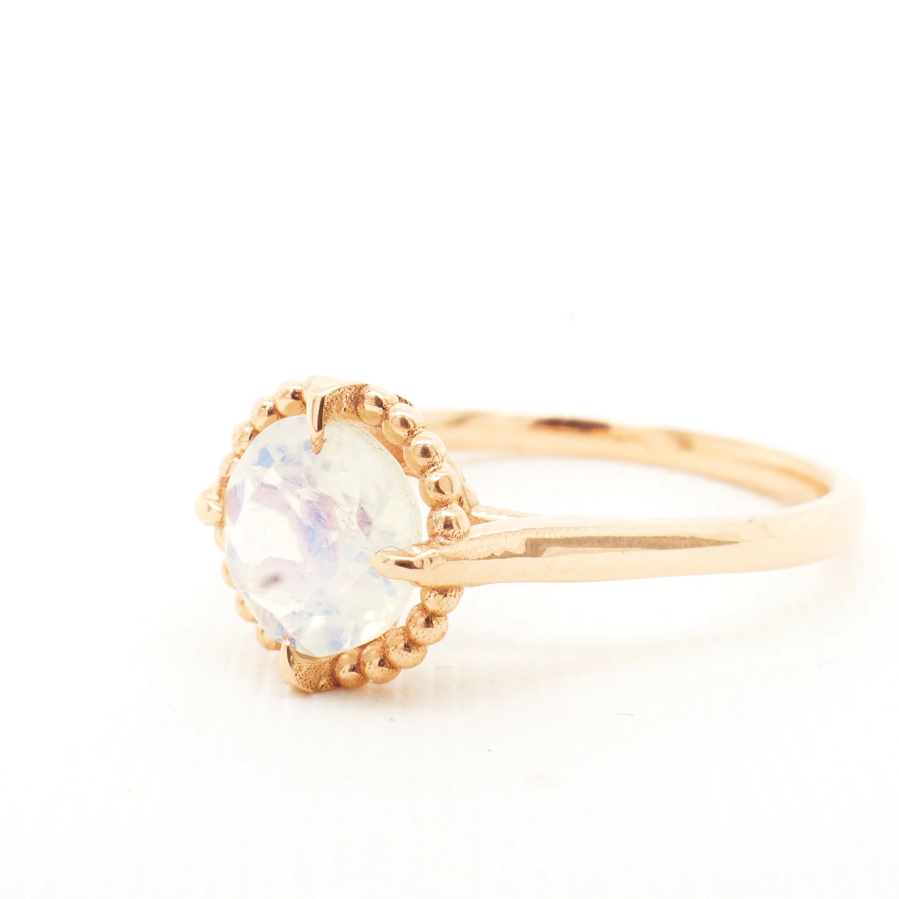 Unique Moonstone Engagement Ring - Moonstone Compass Ring - Moonstone Wedding Set