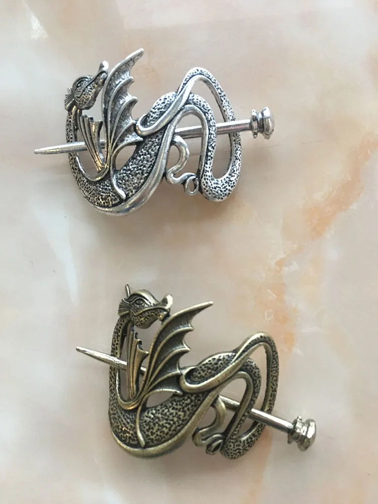 Viking Dragon Hairpin