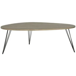 Wynton Retro Mid-Century Wood Coffee Table - Oak/Black