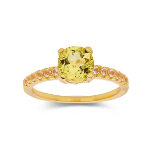 Yellow Sapphire Engagement Ring